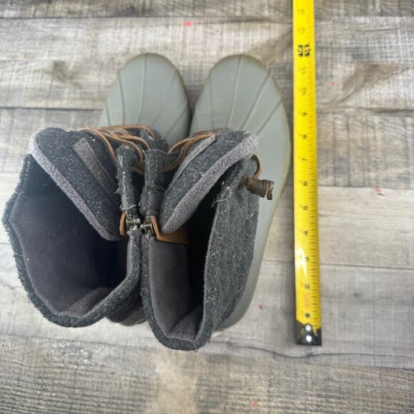 Sperry Womens Waterproof Emboss Wool Duck Boots Rain Snow Size 9M - Picture 2 of 16